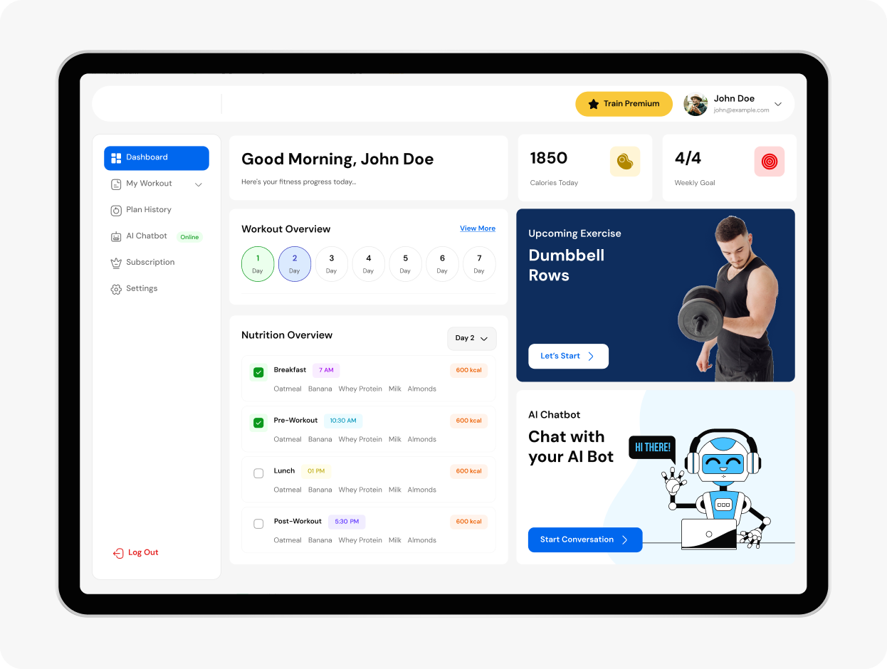 AI-Powered Fitness App Development