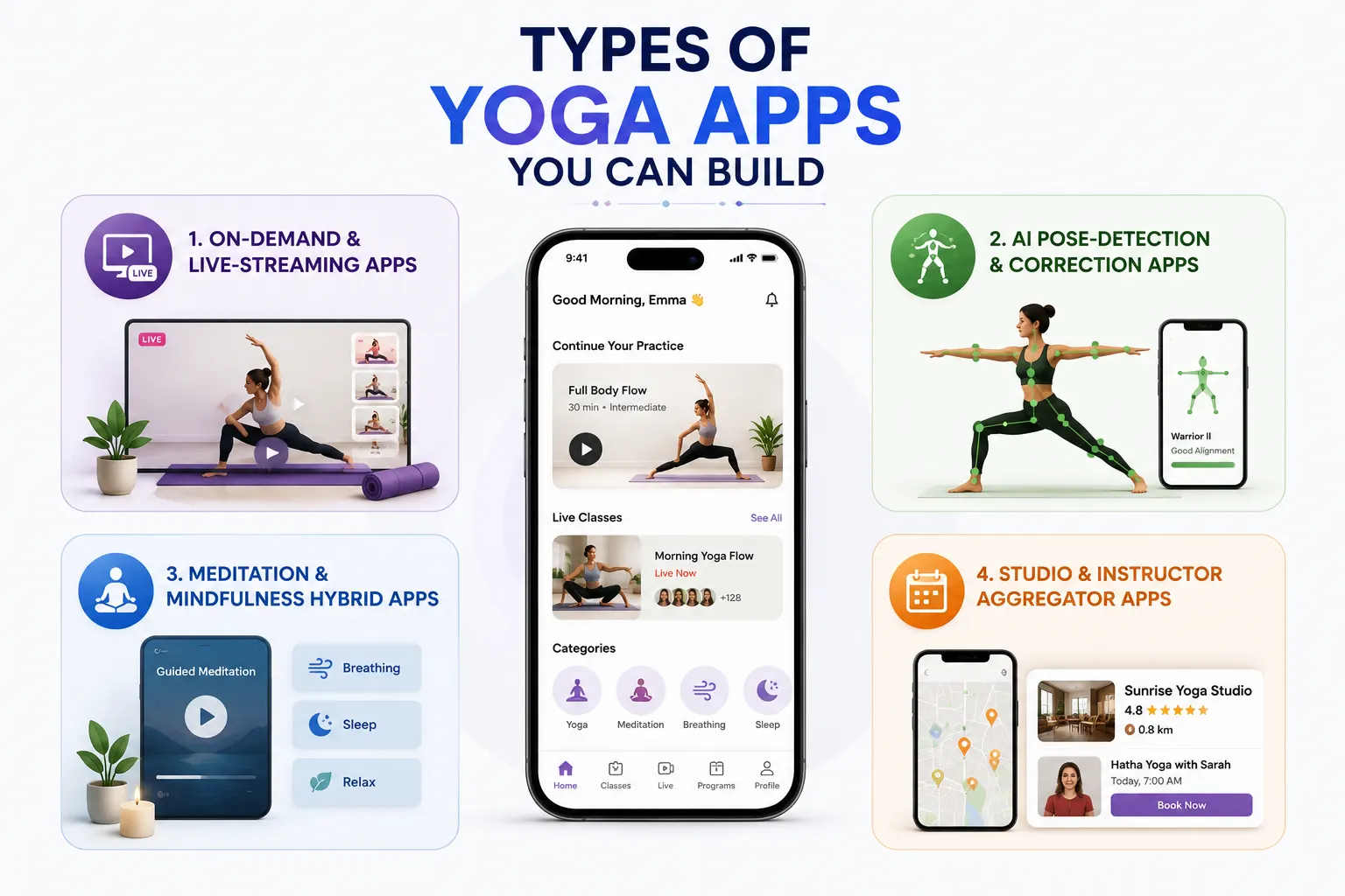 Types of Yoga Apps You Can Build