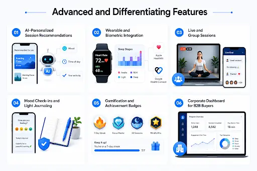 Advance Features for Wellness Application