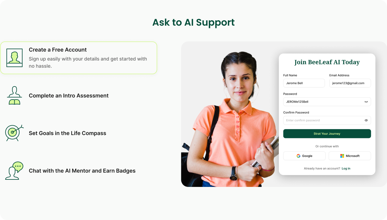 beeleaf.ai Ask to AI Support