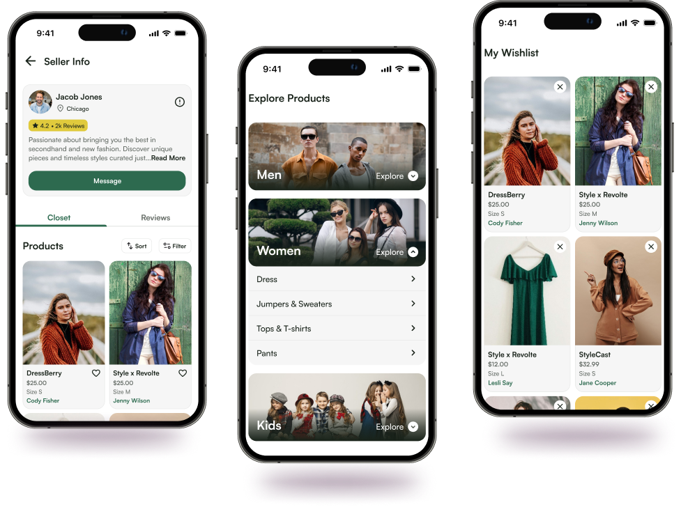 GreenClusta - Fashion Marketplace Application