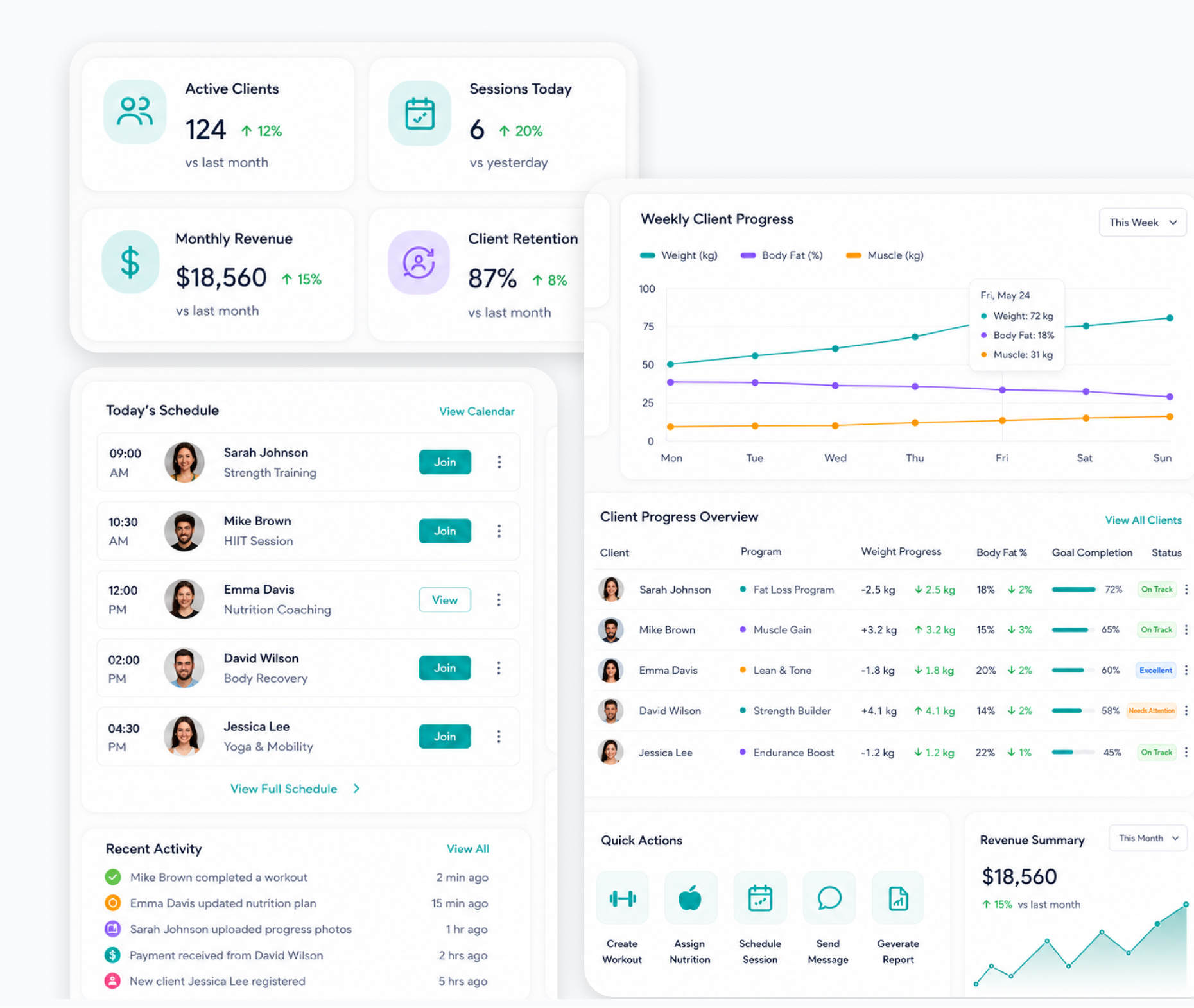 Coach / Trainer Features Coach / Trainer Features