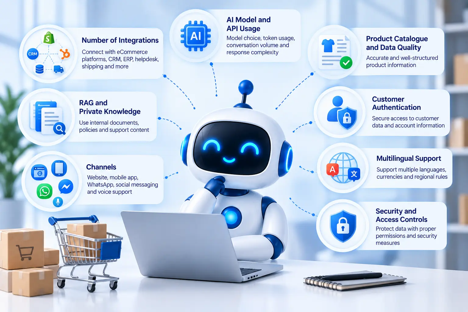 What Factors Affect eCommerce AI Chatbot Development Cost
